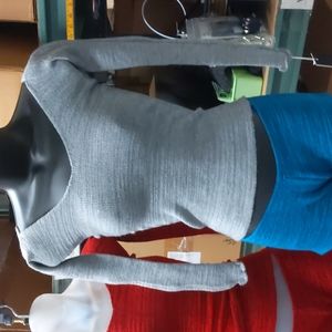 Light Grey- Fitted- stretchy ballerina style top by Kd dance